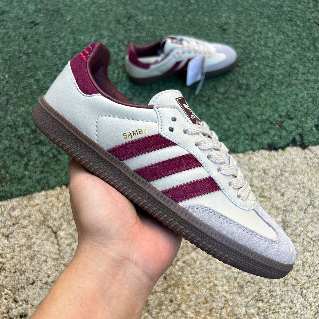 Adidas Samba OG Putty Grey Maroon