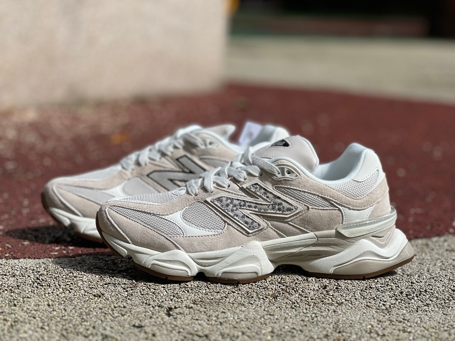 Exclusive 9060 "Sea Salt/Leopard Print" sneakers