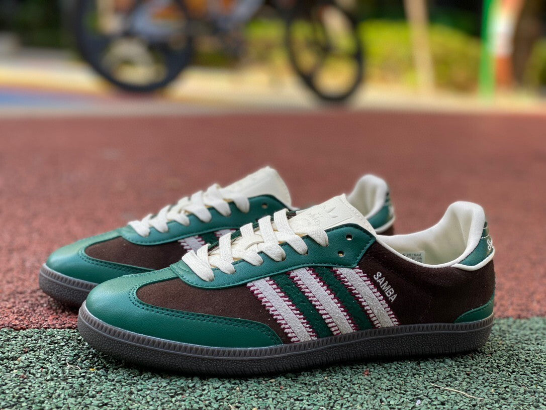 Adidas Originals Samba verde e marrone