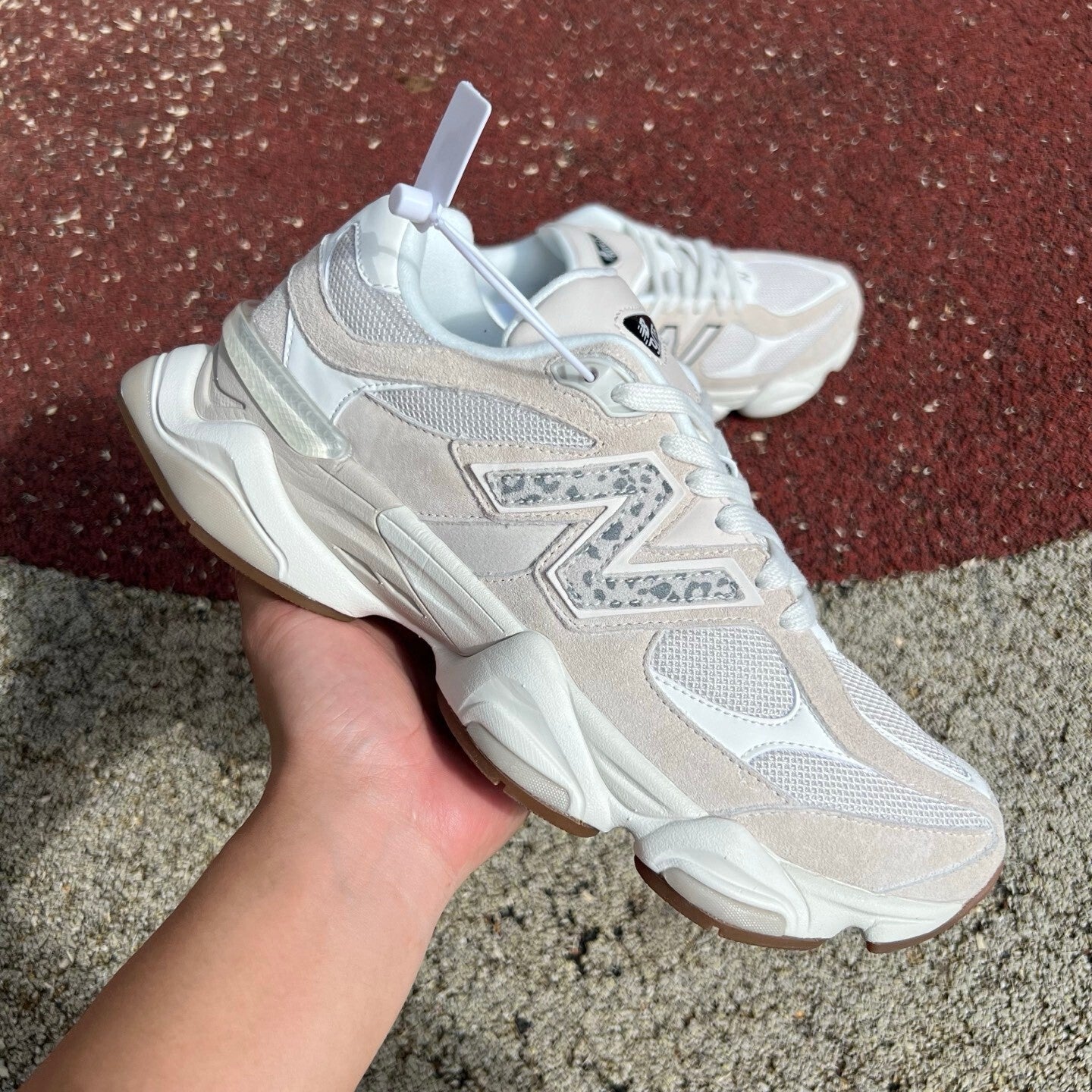 Exclusive 9060 "Sea Salt/Leopard Print" sneakers