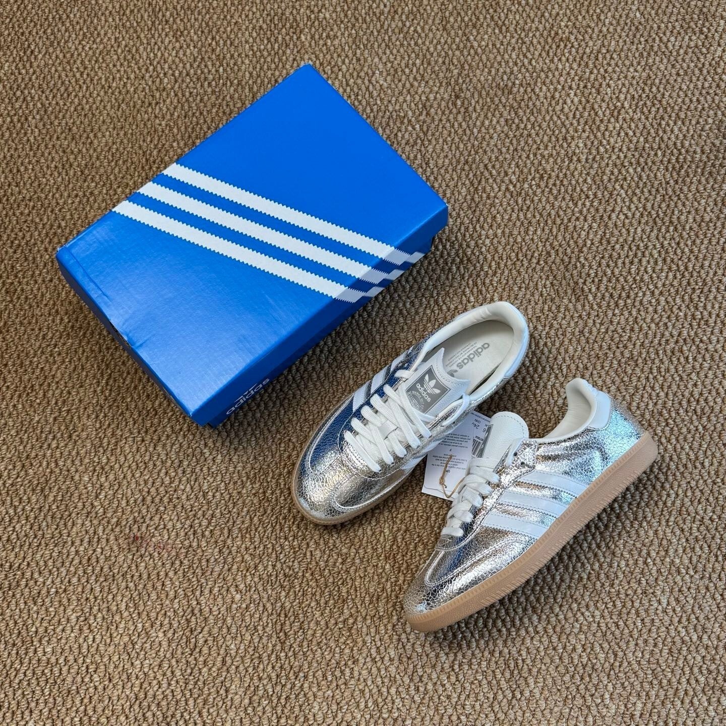 Sneakers basse ADIDAS ORIGINALS 'Samba' in argento