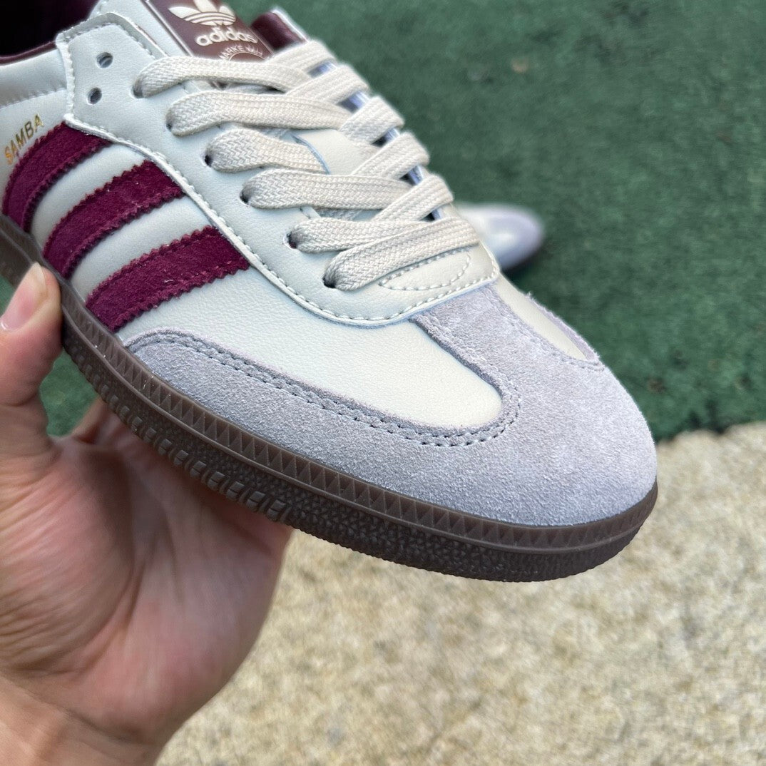 Adidas Samba OG Putty Grey Maroon