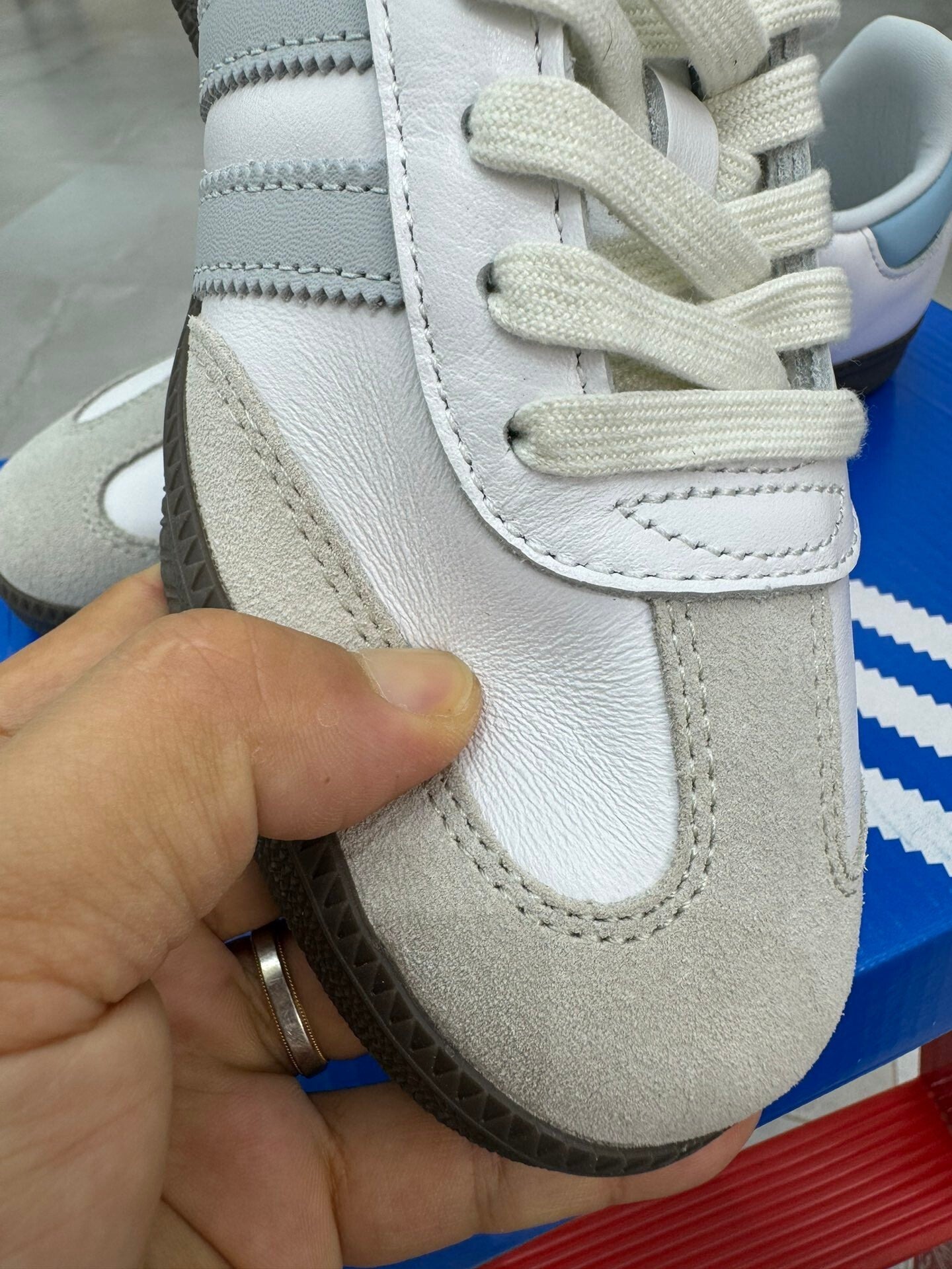 Adidas Samba OG White Halo Blue