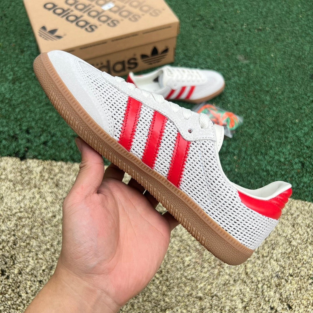 ADIDAS SAMBA RED AND WHITE