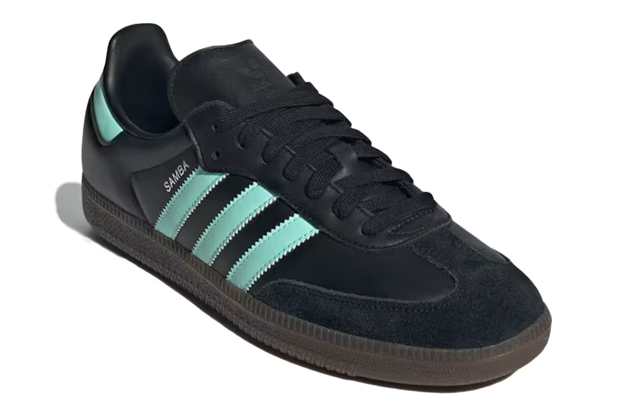 adidas Originals Samba Og Core Black Clear Mint Gum JR7109