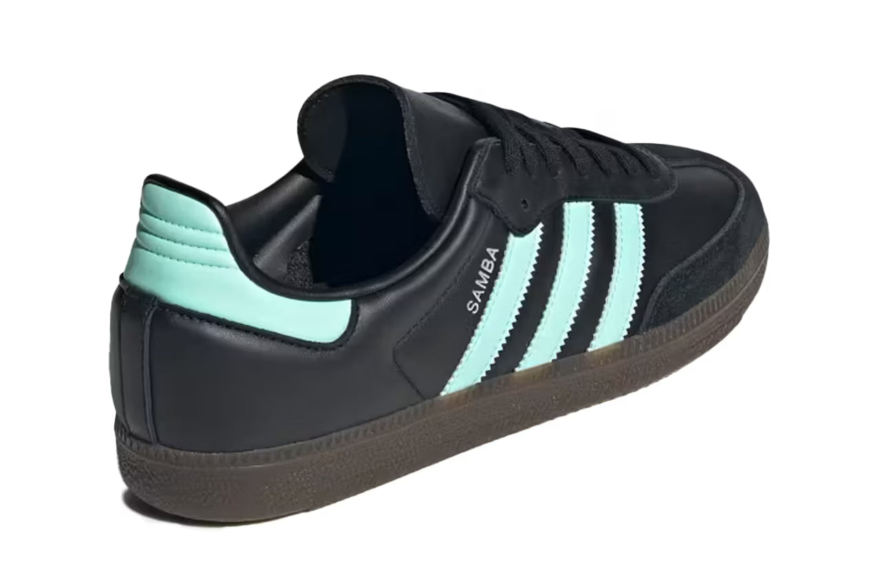 adidas Originals Samba Og Core Black Clear Mint Gum JR7109