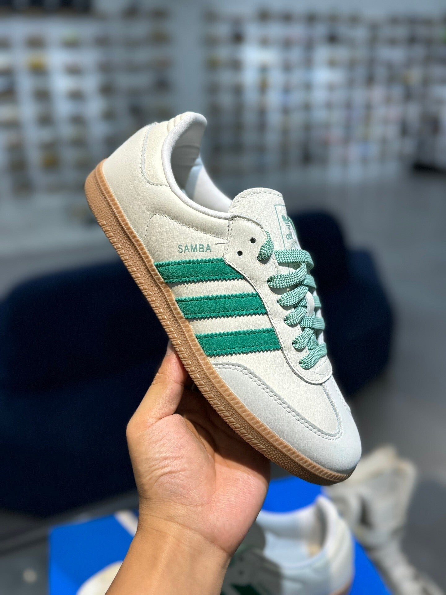 adidas Samba Off White Court Green