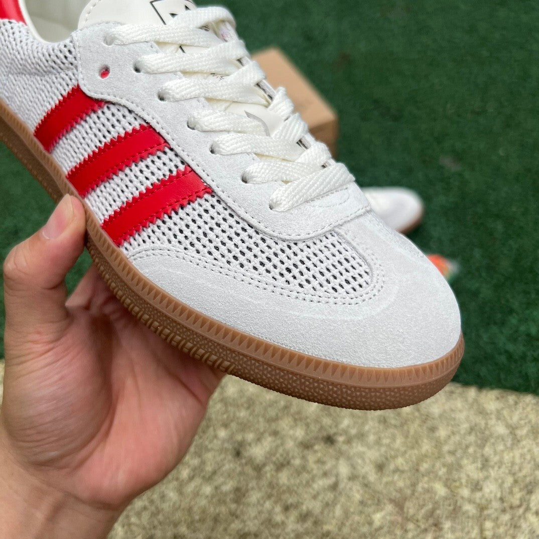 ADIDAS SAMBA RED AND WHITE