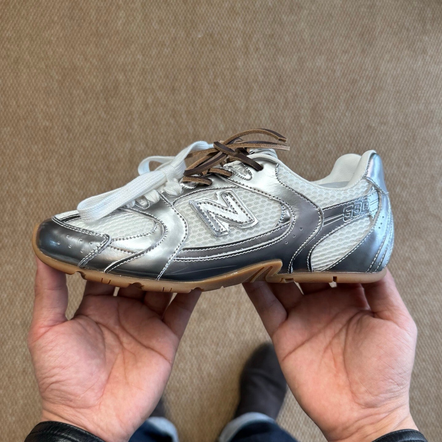 MiuMiu x New Balance 新百伦nb530 缪缪联名 银色生胶