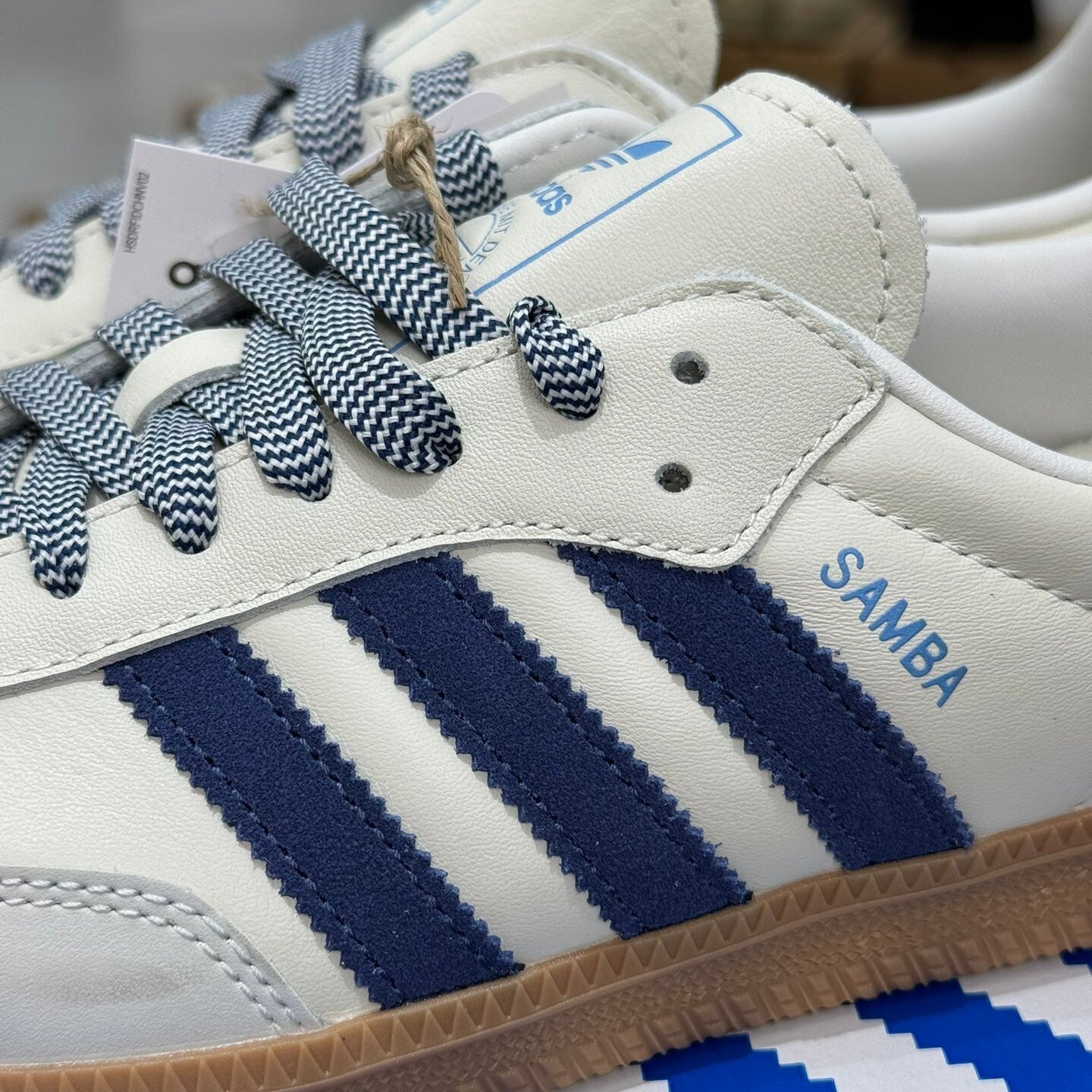 Adidas Samba Off White Dark Blue