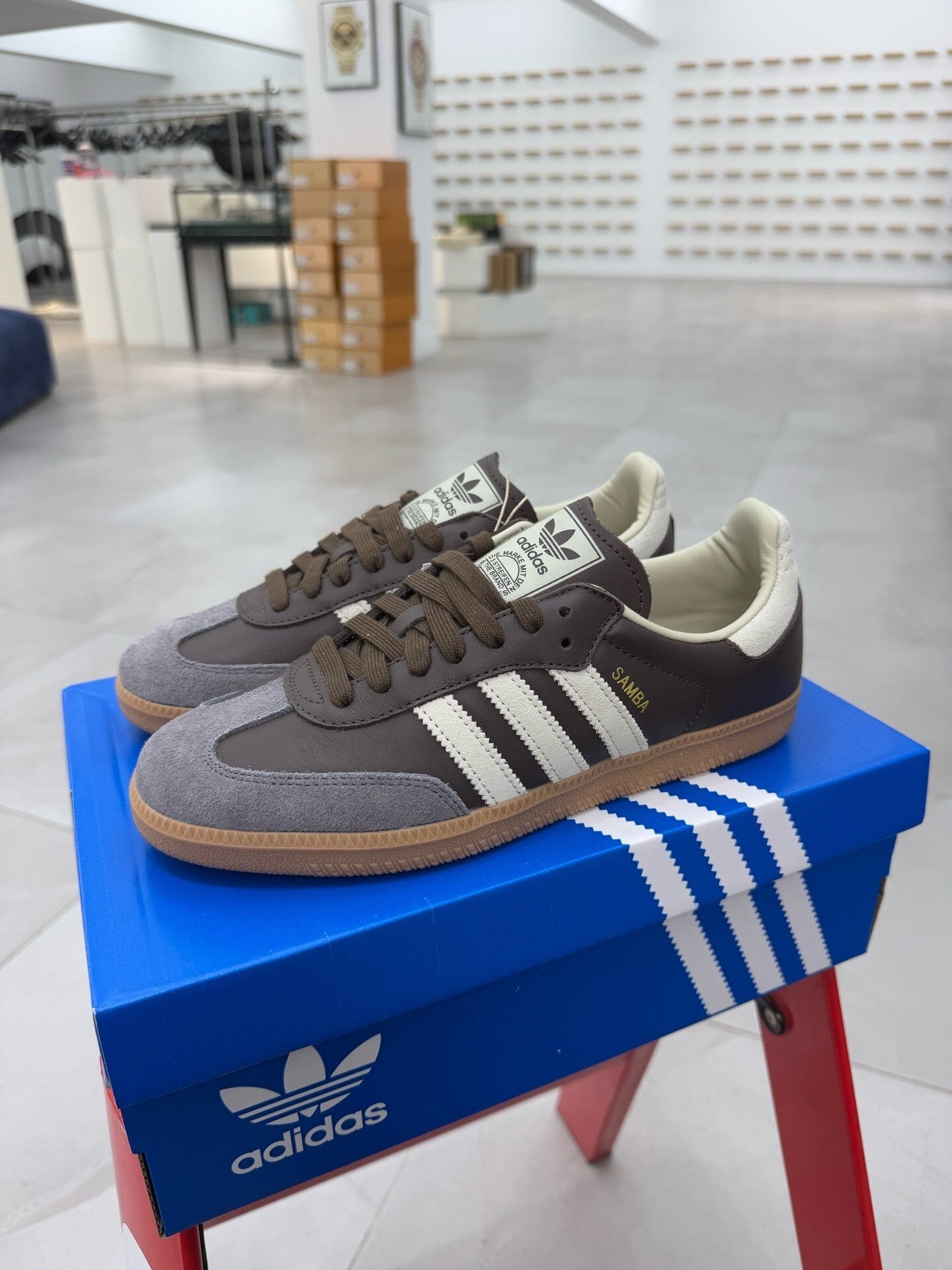 adidas Originals Samba Og Brown / Putty Grey