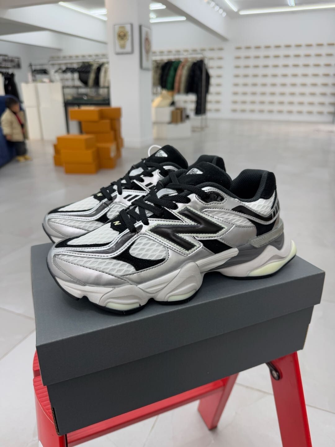 New Balance 9060 Shoe Palace Metallic