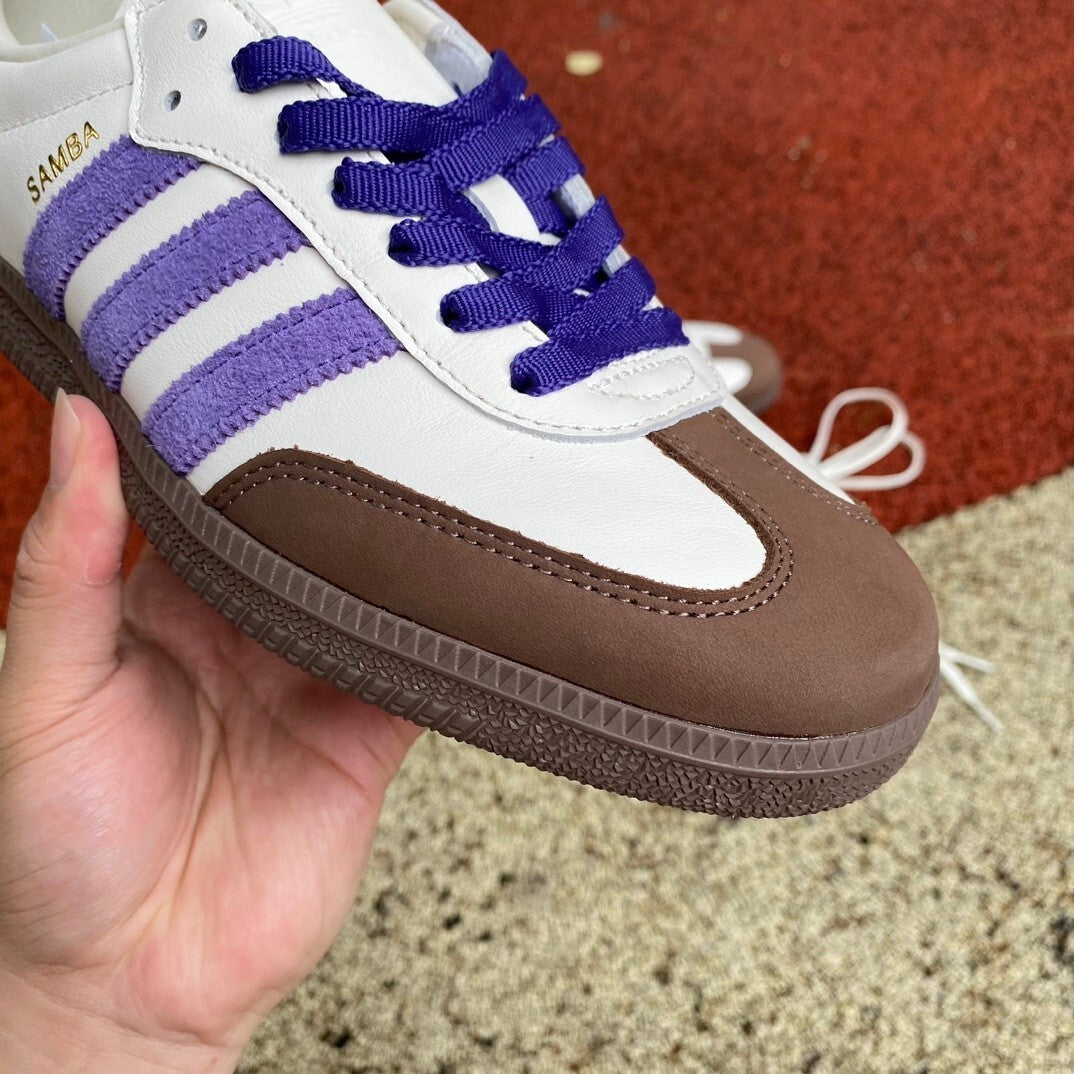 adidas Samba OG Off White Core Purple Green Brown