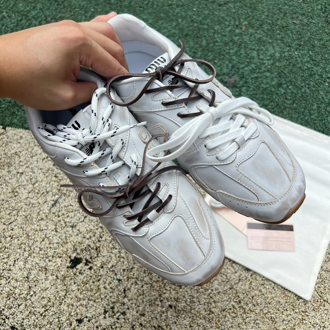 New Balance X Miu Miu 530 SL leather sneakers