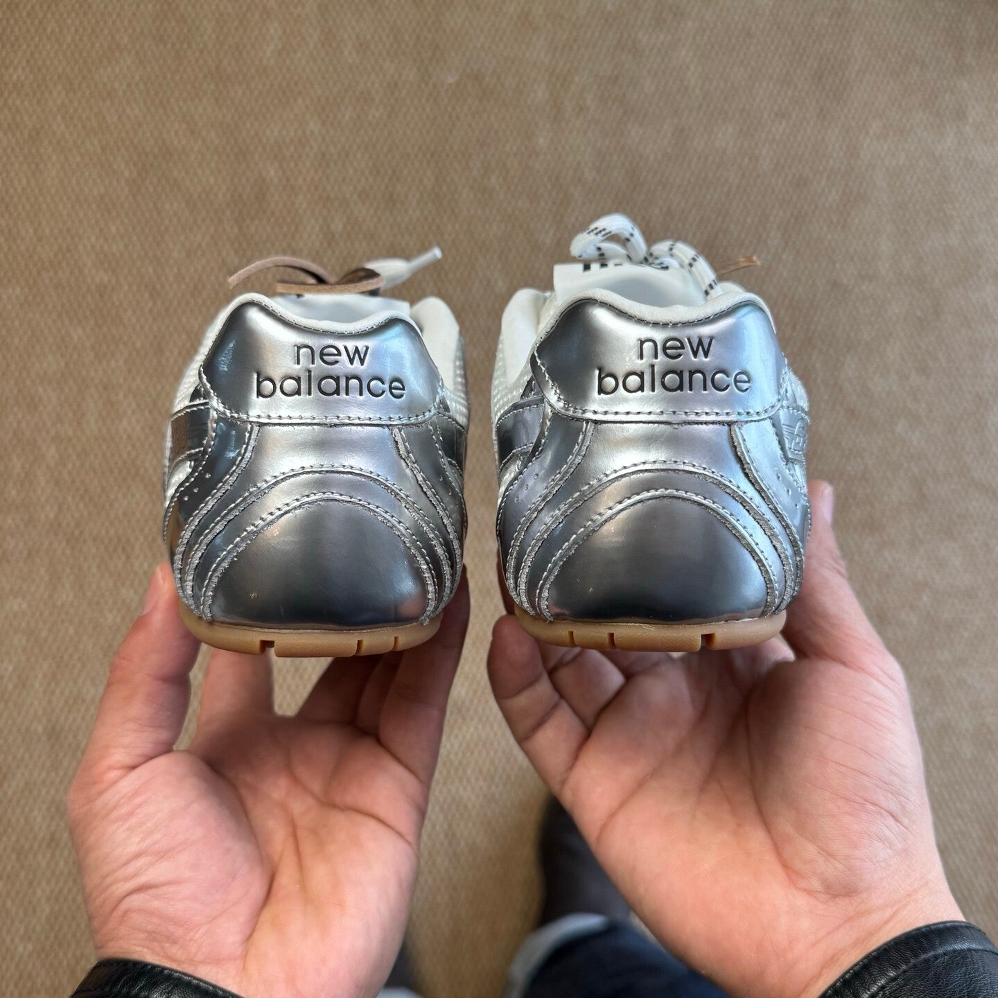MiuMiu x New Balance 新百伦nb530 缪缪联名 银色生胶
