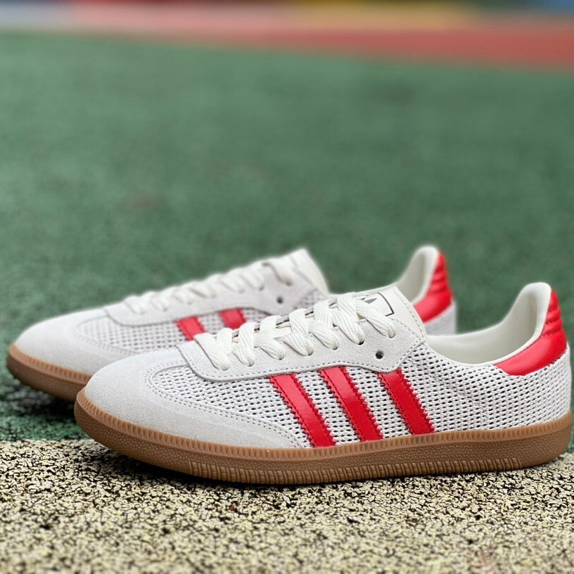 ADIDAS SAMBA RED AND WHITE