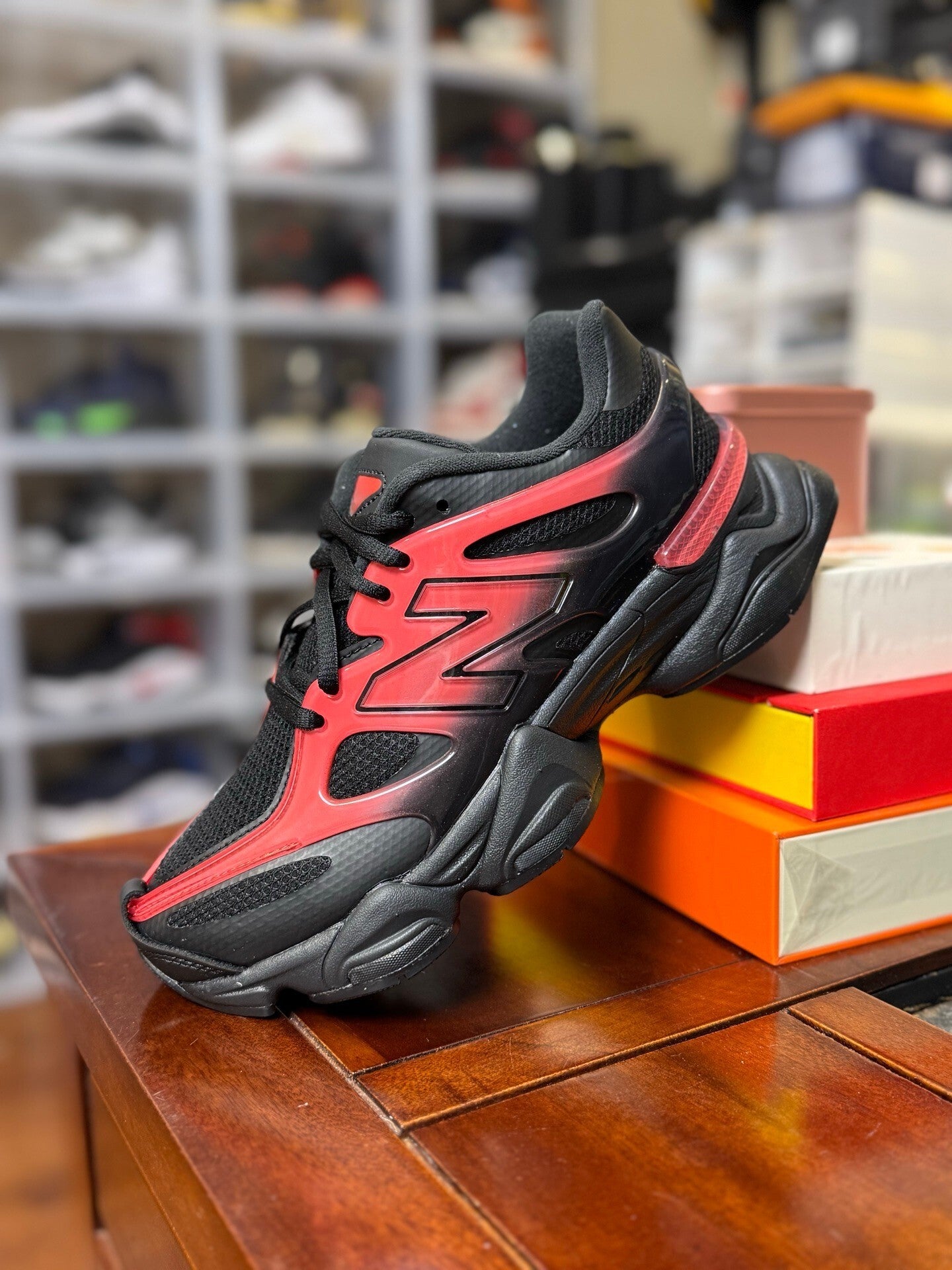 New Balance 9060 "Black/Red Gradient"