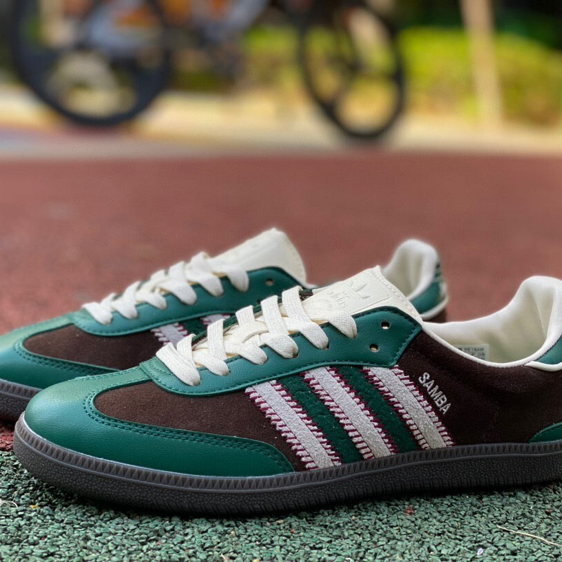 Adidas originals Samba green and brown