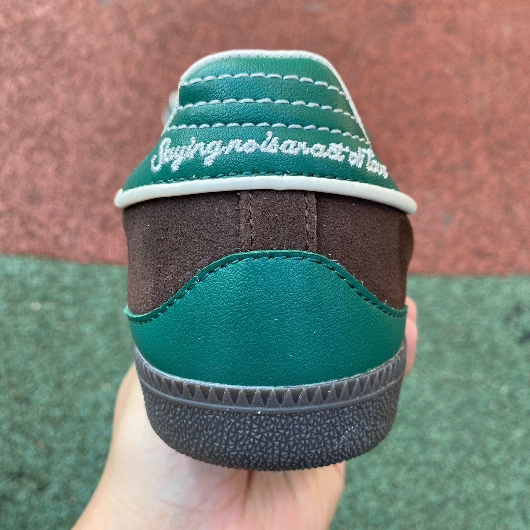 Adidas originals Samba green and brown