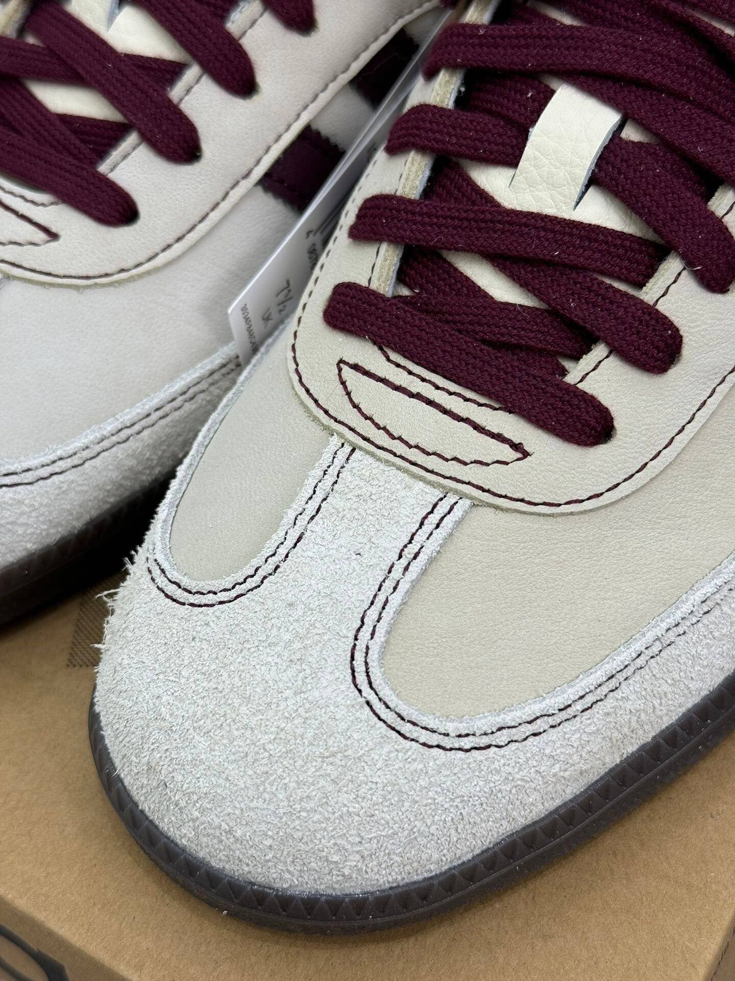 adidas Samba OG Wonder White Maroon