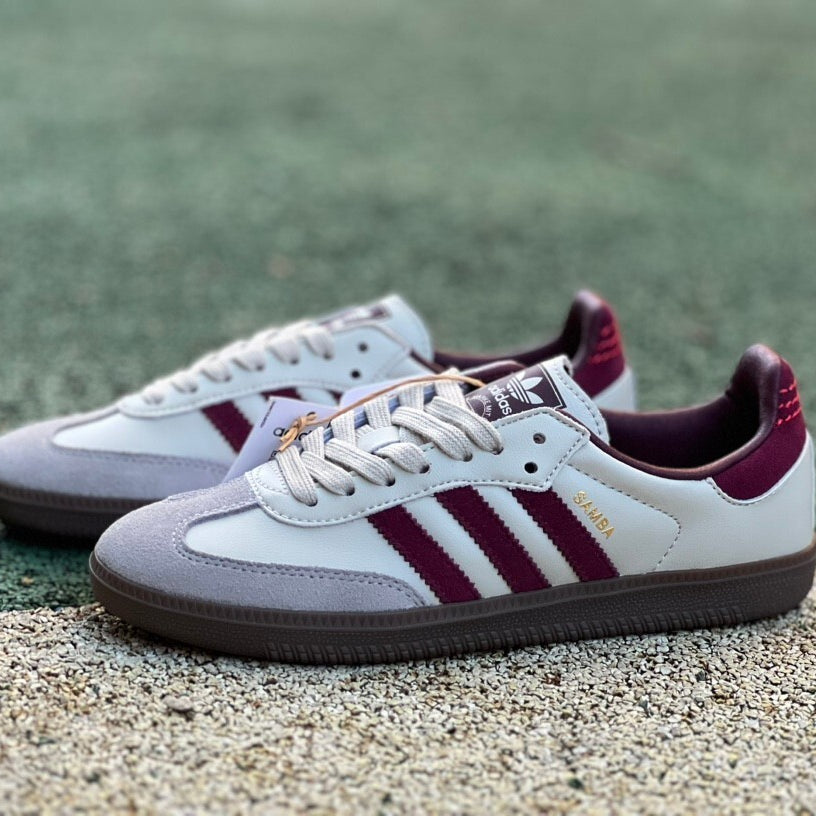 Adidas Samba OG Putty Grey Maroon