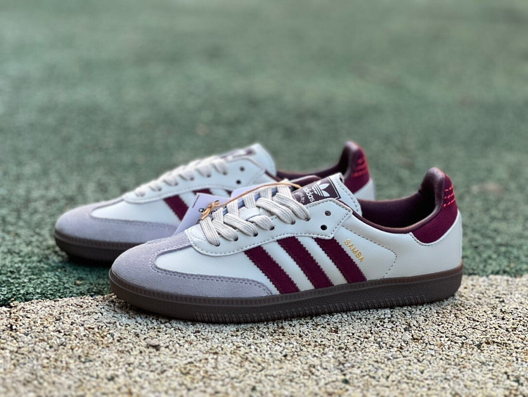 Adidas Samba OG Putty Grey Maroon