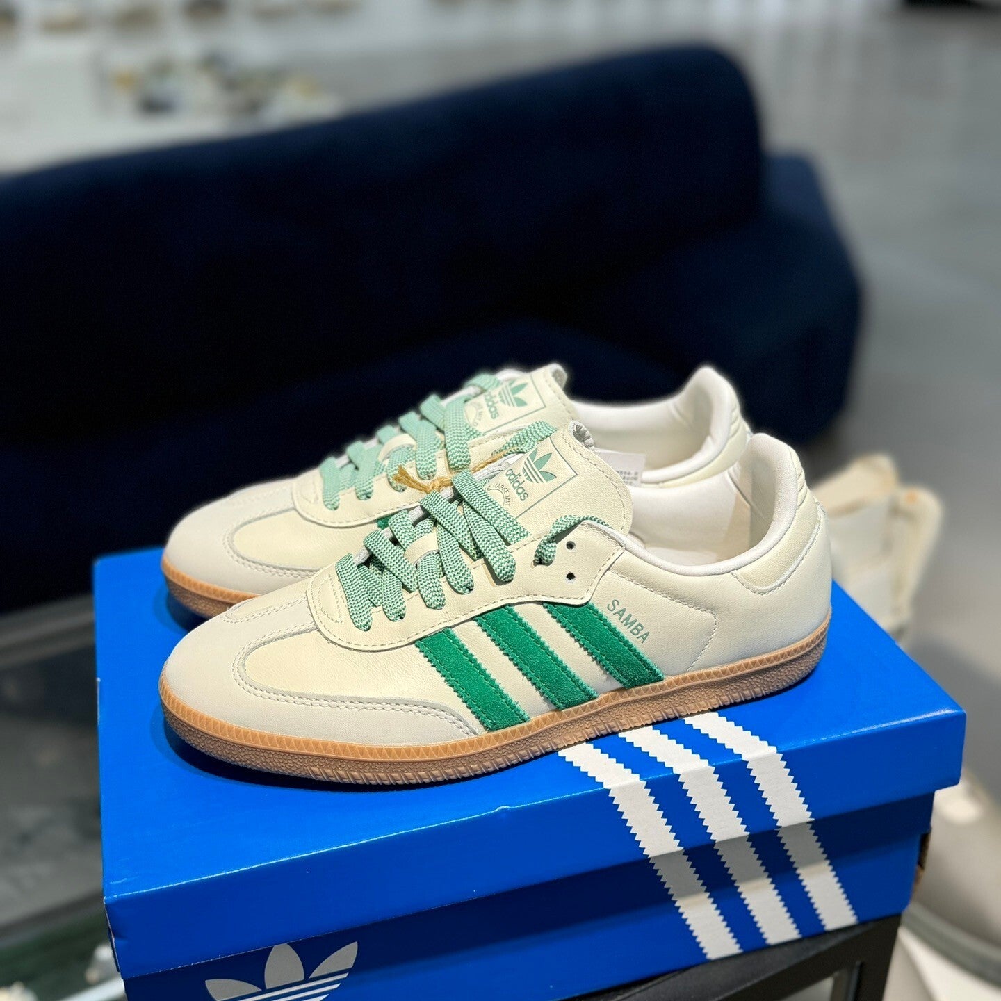 adidas Samba Off White Court Green