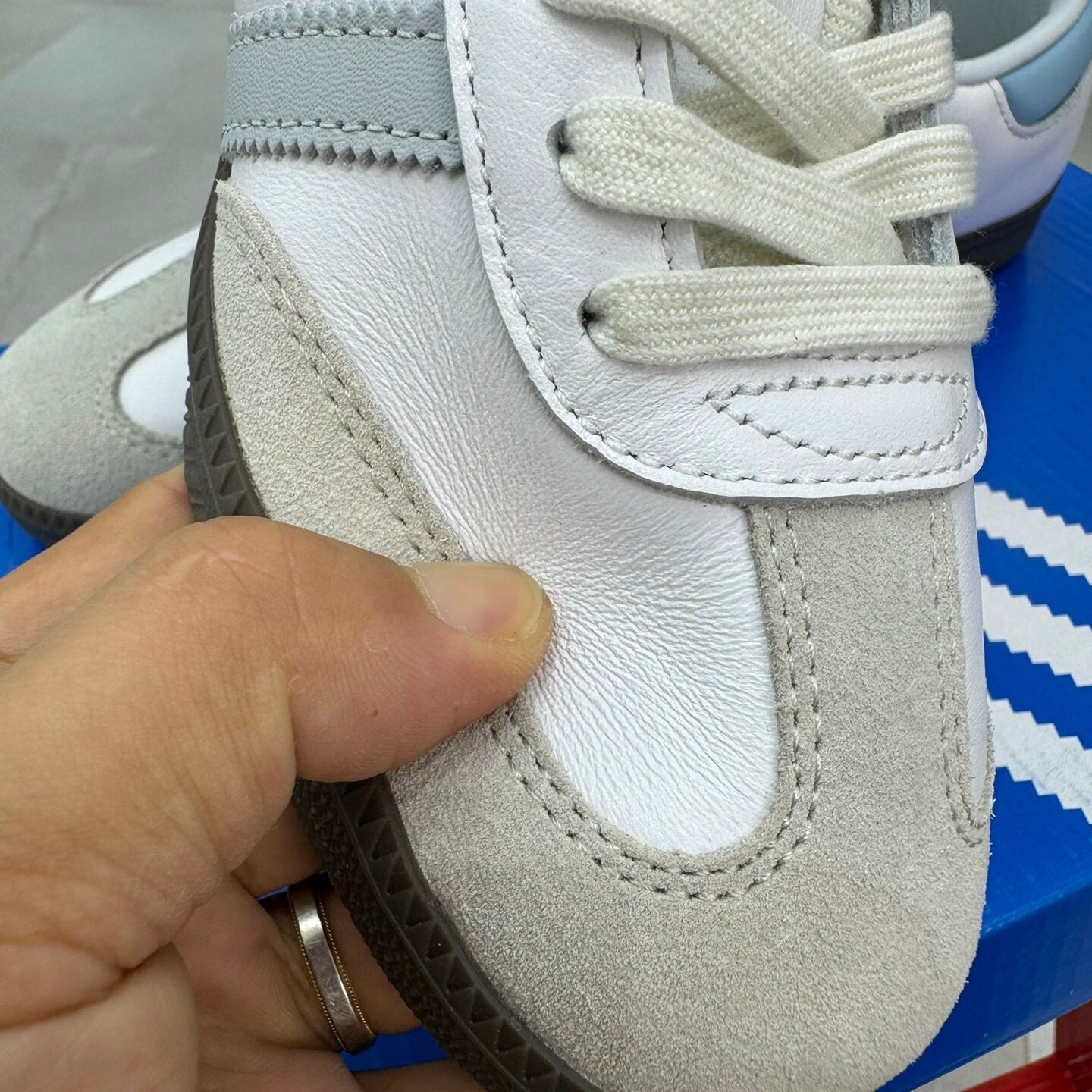 Adidas Samba OG White Halo Blue