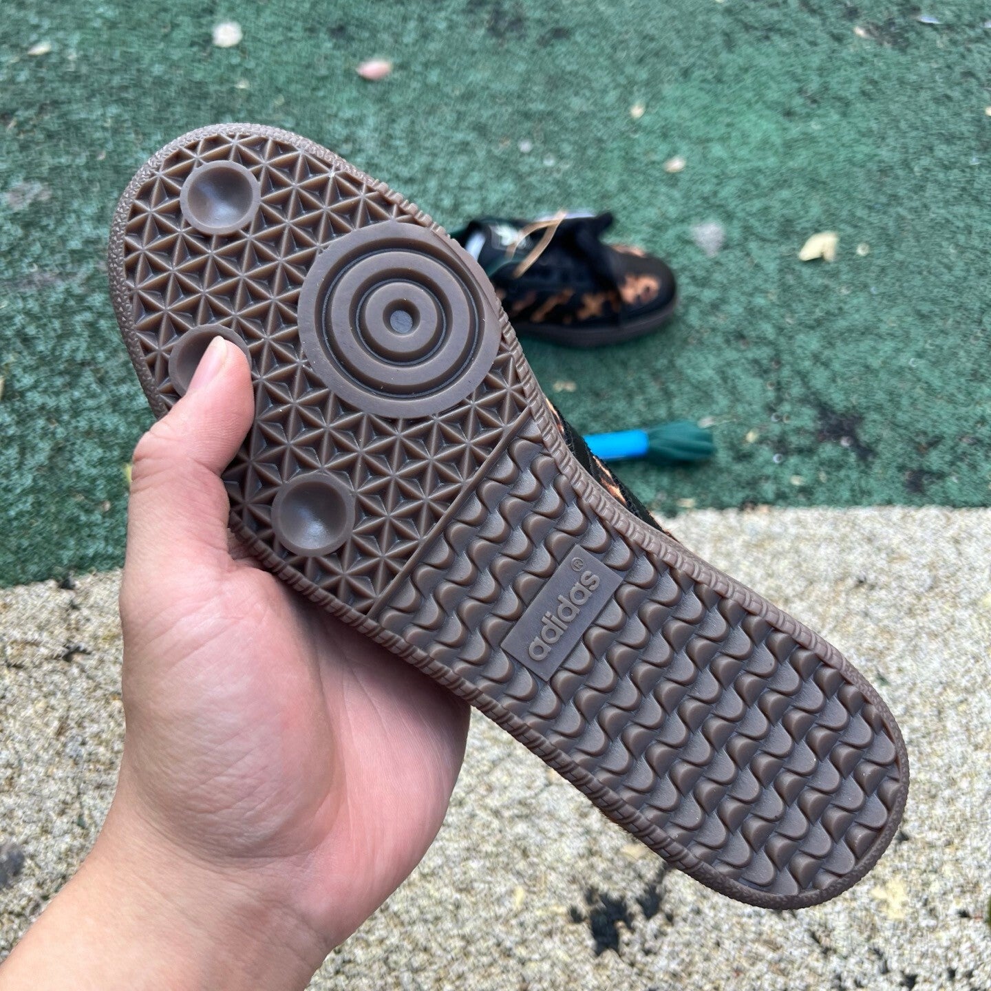 adidas Originals Women's Samba OG "Black Green Leopard"