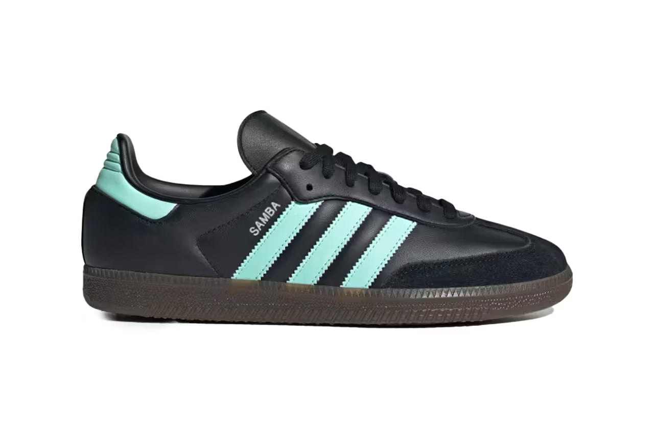 adidas Originals Samba Og Core Black Clear Mint Gum JR7109